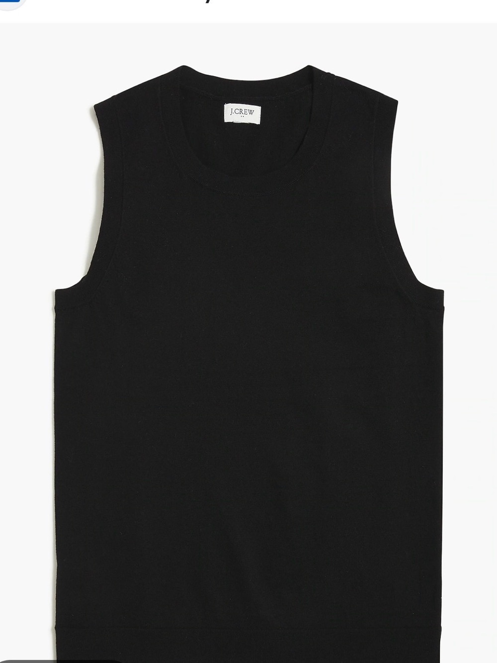 J. Crew Men’s Black Knit Sleeveless Tank